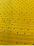 Yellow Stripe Jacquard Silk Korea Stretch Velvet Fabric For Dress by Yard