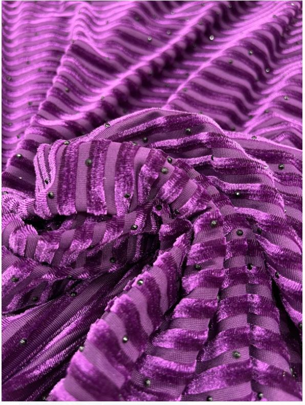 purple velvet upholstery fabric