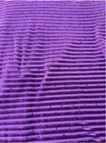 Purple Stripe Jacquard Silk Korea Stretch Velvet Fabric For Dress by Yard