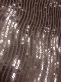 Hypnotic Sequins on Light Pink Tafetta Fabric Sold by The Yard