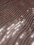 Hypnotic Sequins on Light Pink Tafetta Fabric Sold by The Yard
