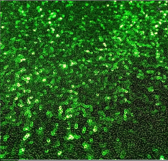 Fabulous Kelly Green Spangle/Glitz Sequins 50" Sold by Yard