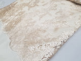 54" Elegant French Floral Design Lace in Mesh by The Yard