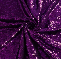 Purple -Sequin Fabric-by The Yard, Sequin Fabric, Linens, Tablecloth, Table Runner, Table Overlay, Sequin Backdrop Decor (1, Fuchsia)