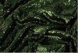 Fabulous Dark Emerald or Hunter Green Spangle/Glitz Sequins 55" Sold by Yard