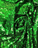 Fabulous Kelly Green Spangle/Glitz Sequins 50" Sold by Yard