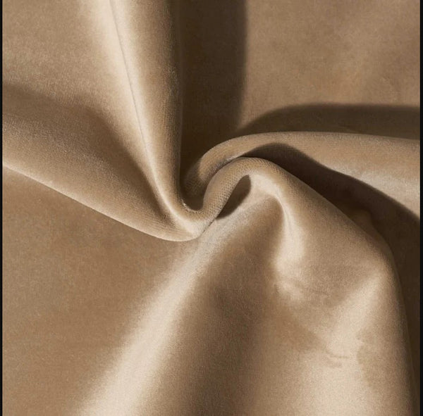 Impression (Velvet) Color: Beige Use for Upholstery and Drapery for Sewing Apparel by the yard