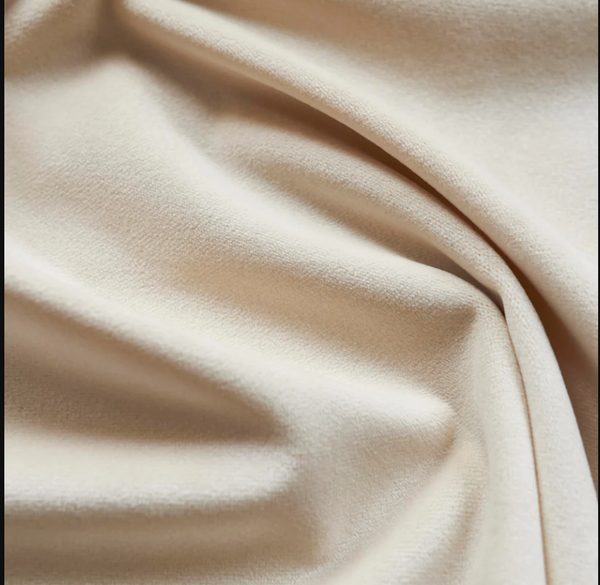Giselle (Velvet) Color: Eggshell Use for Upholstery and Drapery for Sewing Apparel by the yard