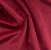 Giselle (Velvet) Color: Red Use for Upholstery and Drapery for Sewing Apparel by the yard