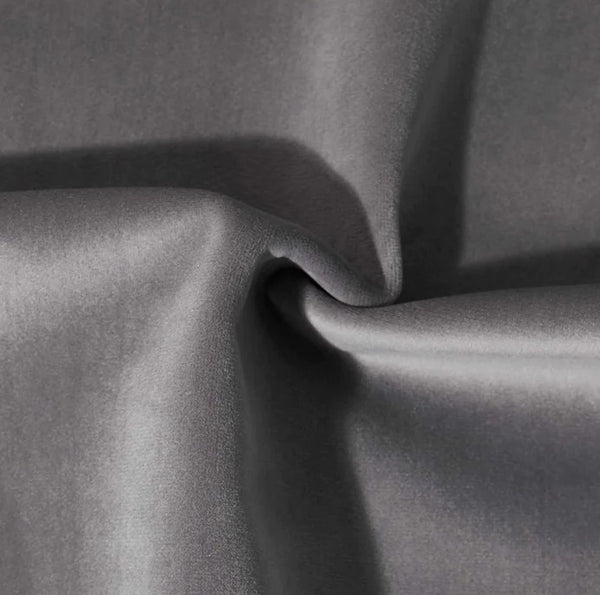 Impression (Velvet) Color: Silver Use for Upholstery and Drapery for Sewing Apparel by the yard