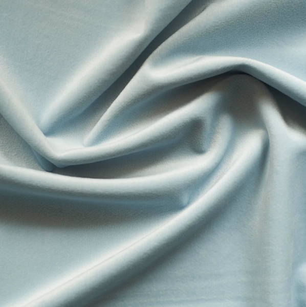 Giselle (Velvet) Color: Sky Use for Upholstery and Drapery for Sewing Apparel by the yard