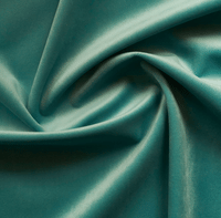 Giselle (Velvet) Color: Turquoise Use for Upholstery and Drapery for Sewing Apparel by the yard