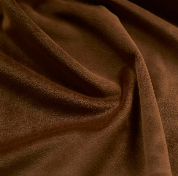 Giselle (Velvet) Color: Walnut Use for Upholstery and Drapery for Sewing Apparel by the yard