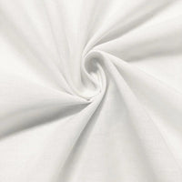 White 100% Cotton Broadcloth Fabric by ZUMA Poplin For MASKS Sold by The Yard (1-Yard)