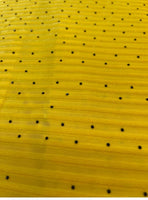 Yellow Stripe Jacquard Silk Korea Stretch Velvet Fabric For Dress by Yard
