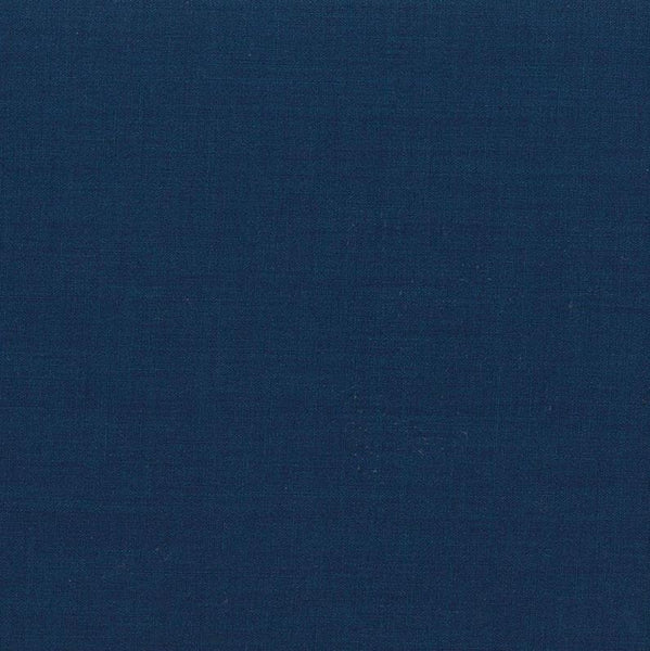 Navy Blue 100% Cotton Broadcloth Fabric by ZUMA Poplin For MASKS Sold by The Yard (1-Yard)