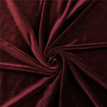 Burgundy Color Stretch Velvet Fabric Sold by The Yard(1 - 60 Inch Wide) For Sewing Apparel Decor DIY Beautiful Color