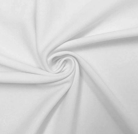Zuma Fabrics Stretch Scuba Knit Neoprene Sold By The Yard(WHITE  Color 1 Yard) Uses costumes apparel masks sewing