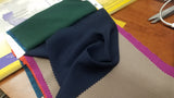Elegant Crepe de Chine (CDC) (1 - Yard Navy Blue ) sold by the yard used for apparel, dress fabric, lining