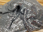 Fabulous Charcoal Gray Spangle/Glitz Sequins 55" Sold by Yard