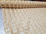 Gorgeous Multicolor Bridal Wedding Floral Mesh Lace Fabric by Yard