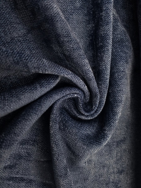 Elegant Luxury Blue  Velvet Paris Collection  Fabric By The Yard