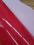 Red Vinyl Multipurpose Faux Leather , Smooth Patent Leather Sheet, Upholstery , Artificial Leather, Fake Leather  Sold By The Yard