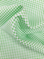 Lime 1/8" Gingham Polyester Cotton Fabric, 60" Wide Sells by the Yard