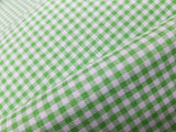Lime 1/8" Gingham Polyester Cotton Fabric, 60" Wide Sells by the Yard