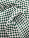 Hunter Green 1/8" Gingham Polyester Cotton Fabric, 60" Wide Sells by the Yard