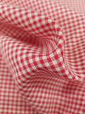 Fuschia 1/8" Gingham Polyester Cotton Fabric, 60" Wide Sells by the Yard