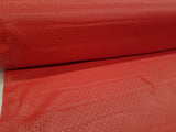 Red Perforated Faux Leather Fabric For Upholstery, Cushions & Interior Design Soft Hard Wearing Polyester Plain Fabric Sold by Yard