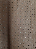 Blush Perforated Faux Leather Fabric For Upholstery, Cushions & Interior Design Soft Hard Wearing Polyester Plain Fabric Sold by Yard