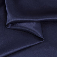Elegant Crepe de Chine (CDC) (1 - Yard Navy Blue) sold by the yard used for apparel, dress fabric, lining