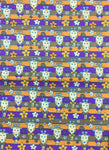 Giraffe Print Poly Cotton Fabric ( Purple ) By The Yard
