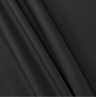 Black  Stretch Tafetta Fabric by the Yard