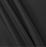 Black  Stretch Tafetta Fabric by the Yard