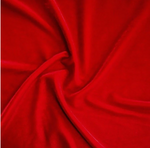 Red Silk Rayon Velvet Fabric 45" Wide by The Yard