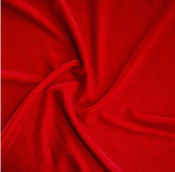 Red Silk Rayon Velvet Fabric 45" Wide by The Yard