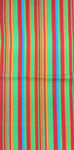 Stripe  Print Poly Cotton Fabric ( Multicolor ) By The Yard