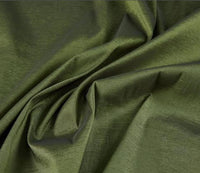 Olive Stretch Tafetta Fabric by the Yard