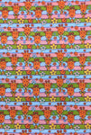 Giraffe Print Poly Cotton Fabric ( Orange ) By The Yard
