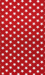Star Print Poly Cotton Fabric ( Red ) By The Yard
