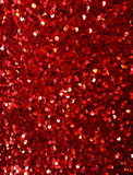 Elegant Red Sequins on Stretch Velvet With Sequins 2-way Stretch By The Yard