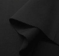 Zuma Fabrics Stretch Scuba Knit Neoprene Sold By The Yard (BLACK Color 1 Yard) Uses costumes apparel masks sewing