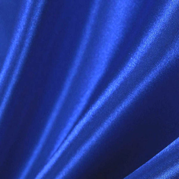 Royal Blue Satin Fabric 60" Inch Wide – 10 Yards By Roll