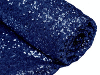 Navy Blue Sequin Fabric, by The Yard, Sequin Fabric, Tablecloth, Linen, Sequin Tablecloth, Table Runner (Navy Blue)