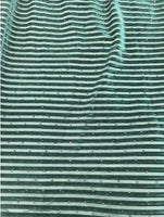 Green Stripe Jacquard Silk Korea Stretch Velvet Fabric For Dress by Yard
