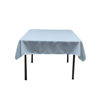 Square Tablecloth - 60 x 60 Inch - Baby Blue Square Table Cloth for Square or Round Tables in Washable Polyester