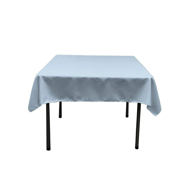 Square Tablecloth - 60 x 60 Inch - Baby Blue Square Table Cloth for Square or Round Tables in Washable Polyester